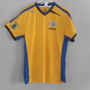 5/10$ Campea Sport Brasil Uniprix men's T-SHIRT  yellow Size Large